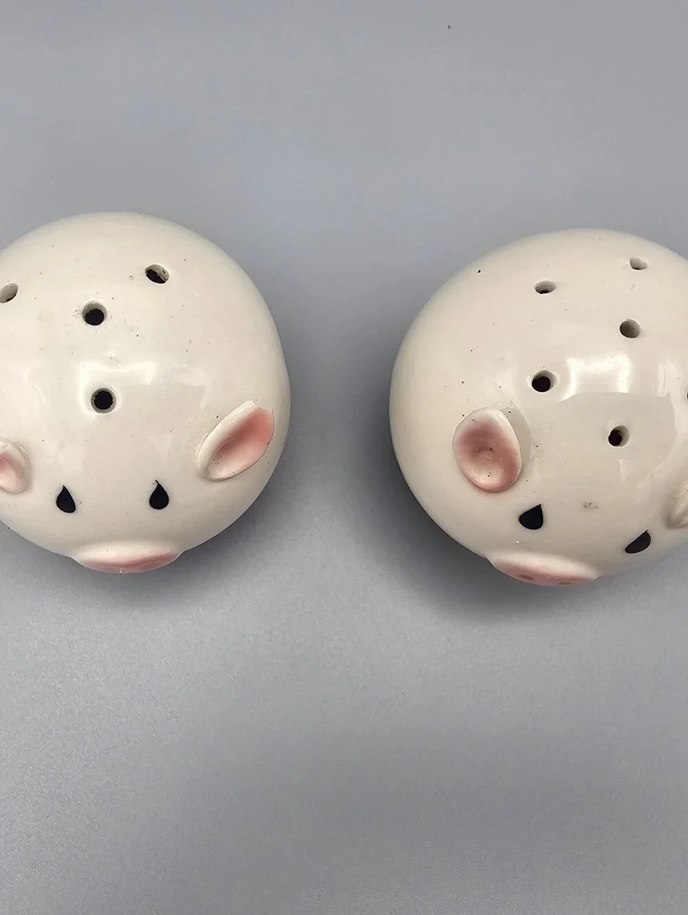 Ceramic Pig-Shaped Salt and Pepper Shakers Set